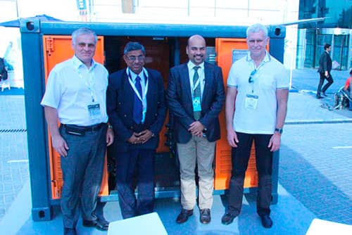 exhibition in Dubai, UAE Robotanks